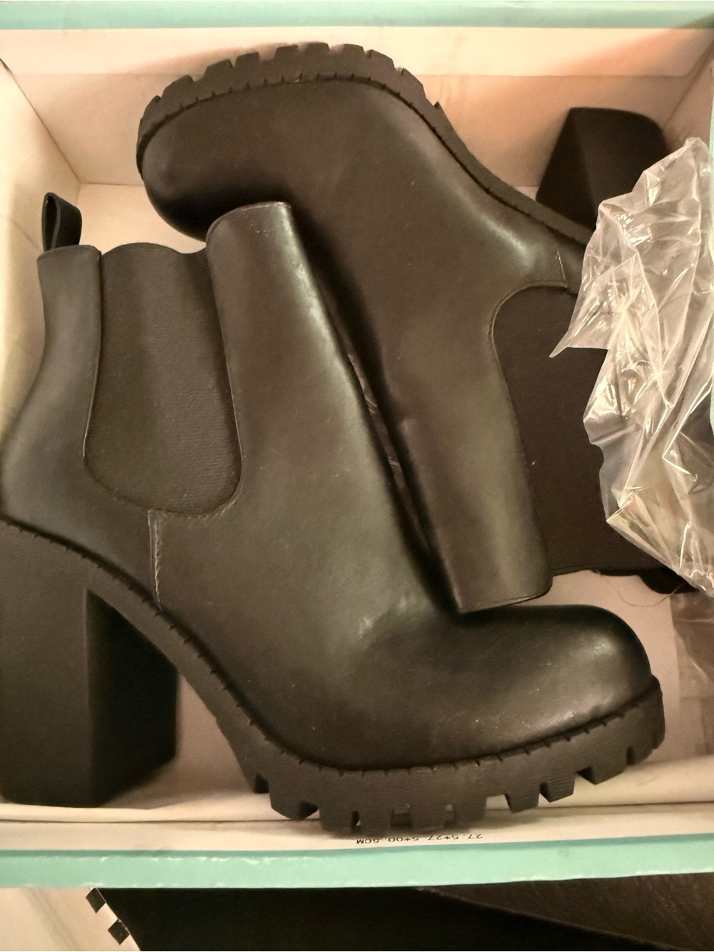 Soda Chunky Chelsea Ankle Boots